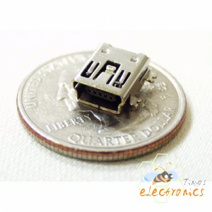 USB mini-B SMD 底座
